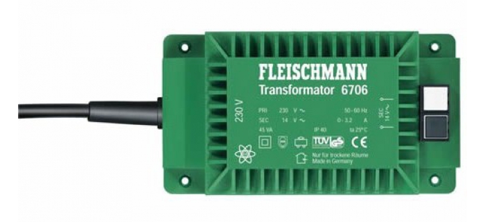 fleischmann FL6706 Transformateur haute performance pour éclairages et accessoires,14V / 3,2A